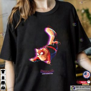Spider Man Across the Spider Verse Shirt Spider Cat Funny 2 Ink In Action