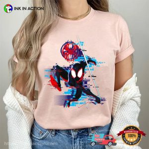 Spider Man Miles Glitch Across The Spider Verse Shirt Spider Man 2023 2 Ink In Action