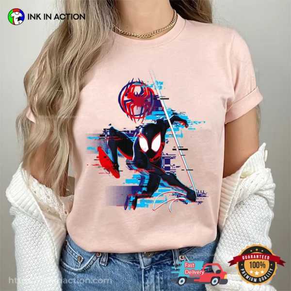 Spider Man Miles Glitch Across The Spider Verse Shirt Spider Man 2023