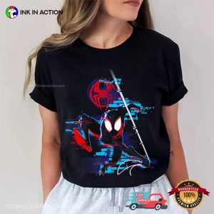 Spider Man Miles Glitch Across The Spider Verse Shirt Spider Man 2023 3 Ink In Action
