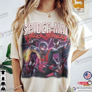 Spider Man Miles Morales 90s Vintage Shirt spider man 2023 3 Ink In Action