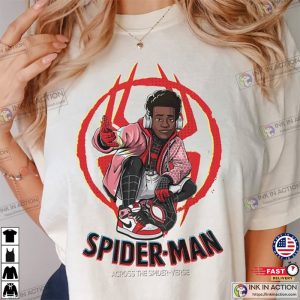 Spider Man New Ver 2023 Tee Miles Morales Shirt 3 Ink In Action
