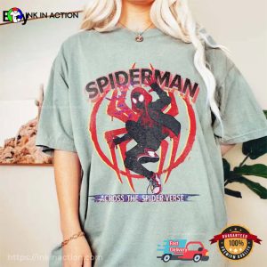 Spiderman Across the Spider Verse Comfort Colors Shirt spider miles morales 2 Ink In Action