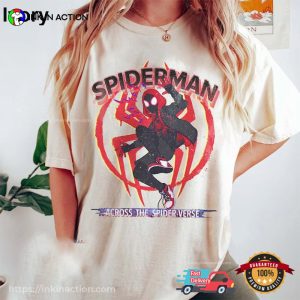 Spiderman Across the Spider Verse Comfort Colors Shirt spider miles morales 4 Ink In Action