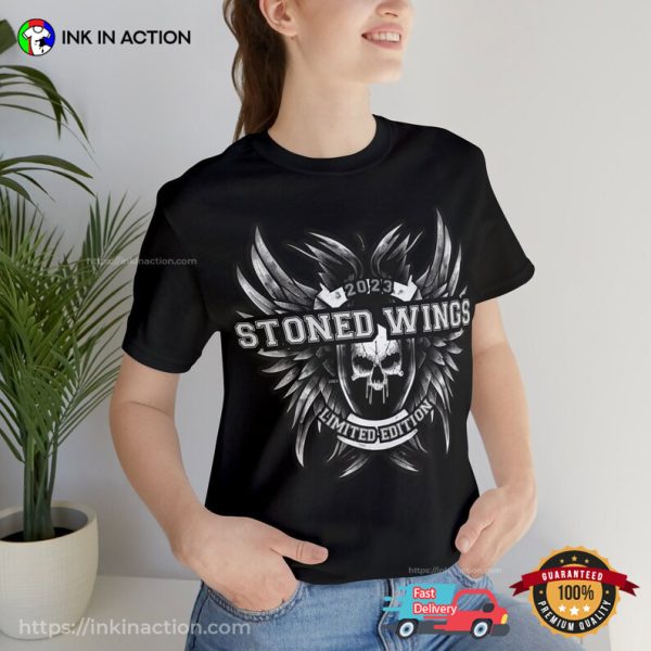 Stoned Wings Dark Angel 2023 Gothic Shirt