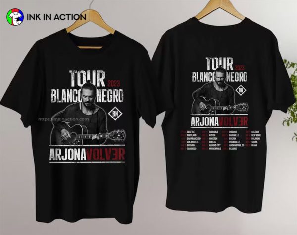 Tour 2023 Blanco Y Negro Arjona Volver Shirts, 2023 concerts