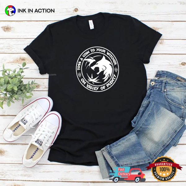 Toss A Coin To Your Witcher Henry Cavill Geralt Shirt