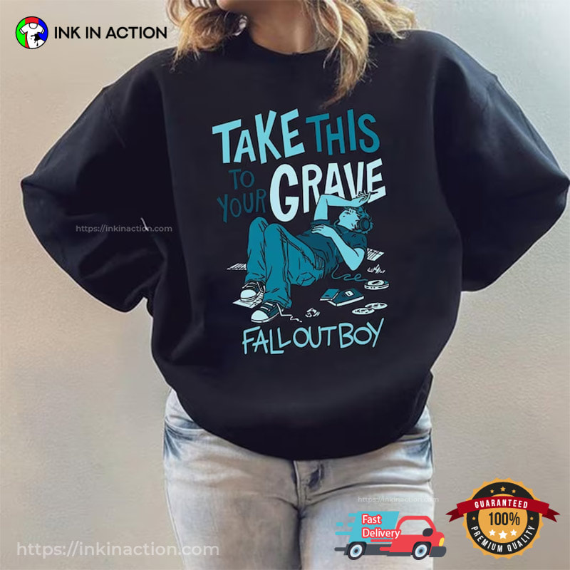 Take This To Your Grave Album, Fall Out Boy 2023 Tour T-Shirt
