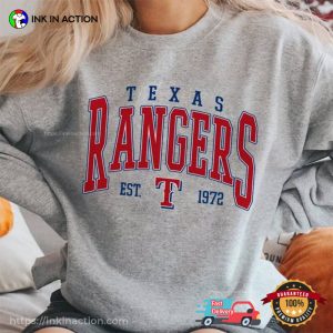 Texas Rangers EST 1972 Shirt 1 Ink In Action