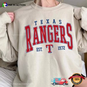 Texas Rangers 2023 City Connect Peagle Logo Shirt - Ink In Action