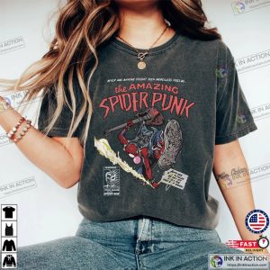 The Amazing Spider Punk Comfort Colors T shirt spider man 2023 3 Ink In Action