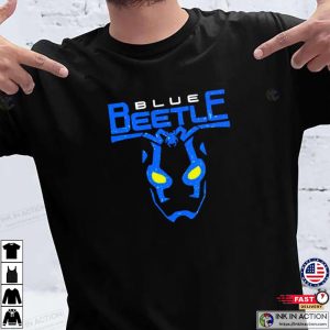 The Blue Hermano Beetle Blue Beetle Scarab T-Shirt