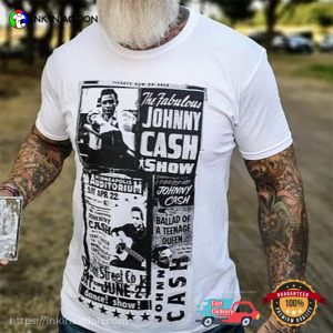 The Fabulous Johnny Cash Show Black And White Shirt