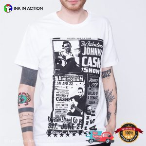 The Fabulous Johnny Cash Show Black And White Shirt