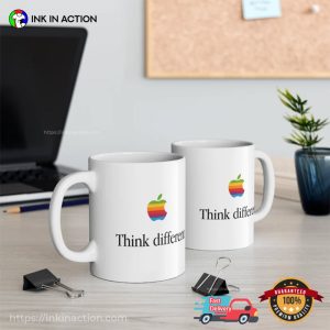 Think Different Apple Computer Ceramic Mug 2 Ink In Action