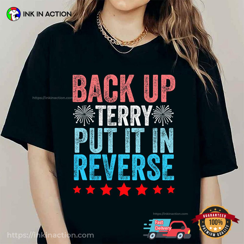 Vintage Back Up Terry Back It Up Terry 4th Of July Fireworks T-Shirt