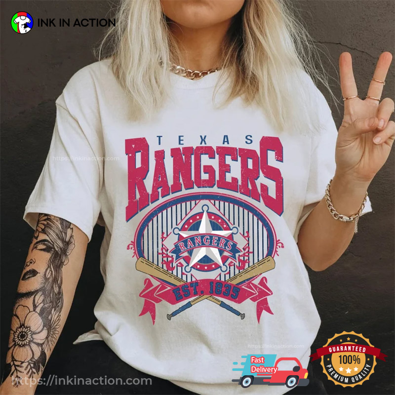 Official Vintage 90s mlb Texas rangers baseball T-shirt, hoodie