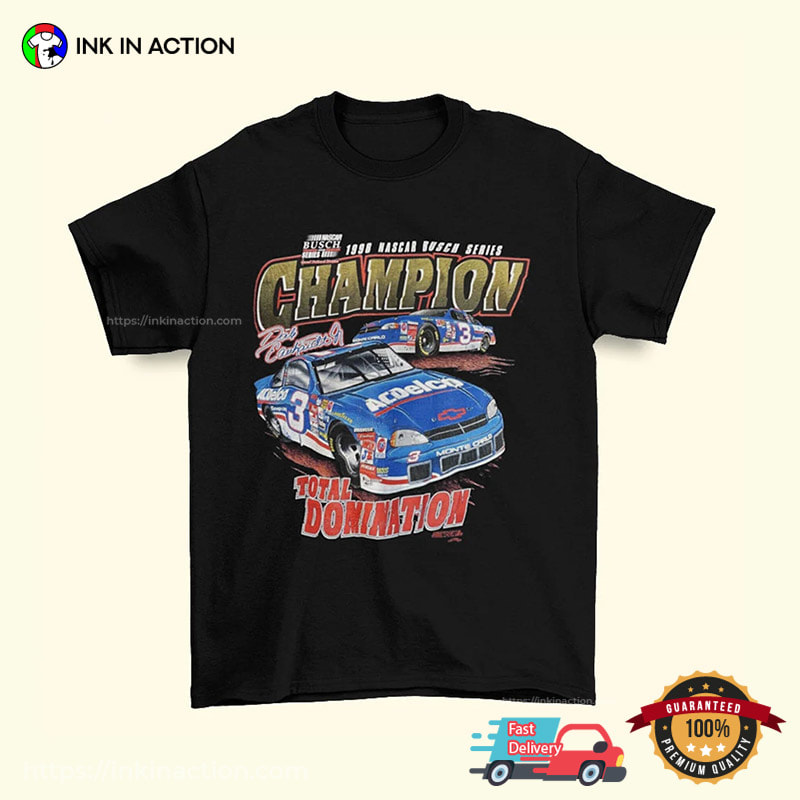Vintage Dale Earnhardt Jr 1998 NASCAR Series Champion T-Shirt