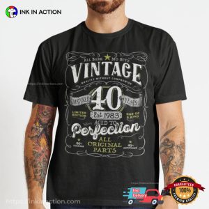 Vintage Est 1983 40th Birthday Shirt 40th birthday gifts 1 Ink In Action