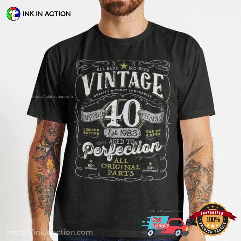 Vintage Est 1983 40th Birthday Shirt, 40th Birthday Gifts