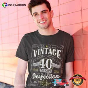 Vintage Est 1983 40th Birthday Shirt 40th birthday gifts 2 Ink In Action