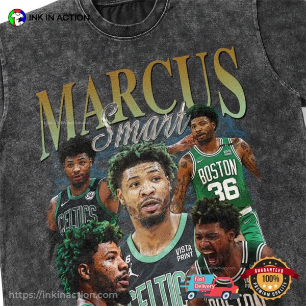 Vintage Boston Celtics Marcus Smart 90s Fans T-Shirt