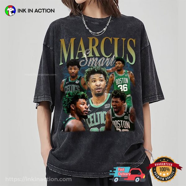 Vintage Boston Celtics Marcus Smart 90s Fans T-Shirt