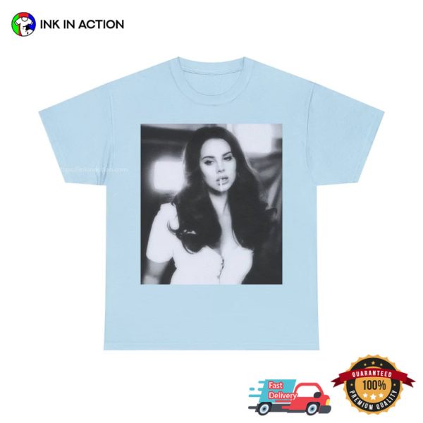 White Retro Lana Del Rey Graphic Shirt