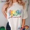 Y All Means All All Rainbow Wildflowers LGBTQ Pride Comfort Colors Shirt