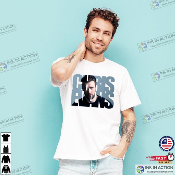 Actor Chris Evans Movies T-shirt