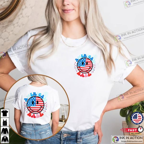 American Babe USA 2 Sides Retro Comfort Colors Shirt