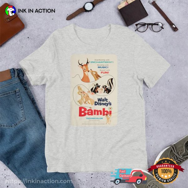 Bambi 1942 Vintage Cartoon Shirt