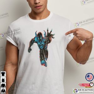 blue beetle scarab Unisex T shirt 1 Ink In Action