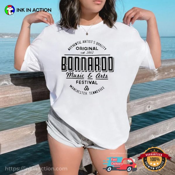 Bonnaroo Music Festival Logo Music And Art Bonnaroo Manchester TN T-Shirt