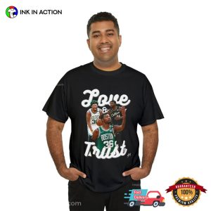 boston celtics marcus smart Love Trust NBA Shirt 5 Ink In Action