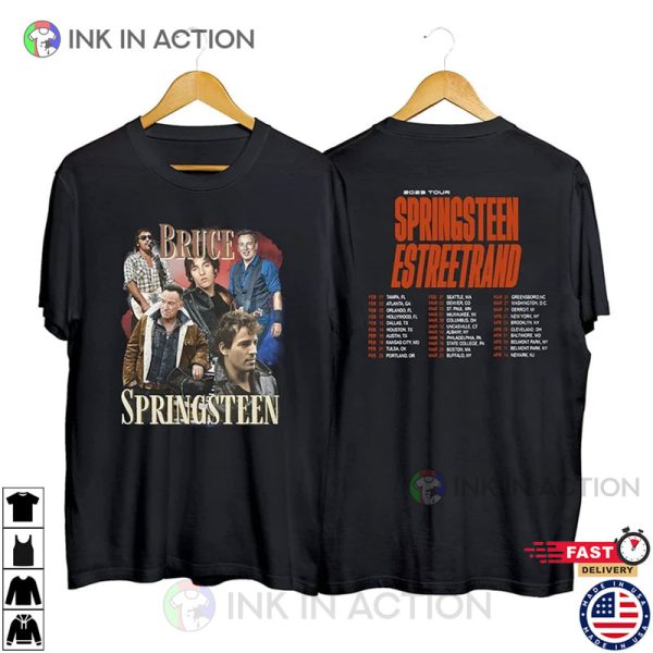 Bruce Springsteen And The E Street Band 2023 Tour 2 Side Shirt