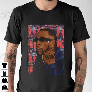 burna Boy Graphic music shirt 3 Ink In Action