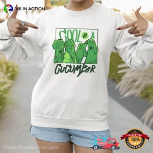 Cool As A Cucumber Funny Graphic Cucumbers Shirt