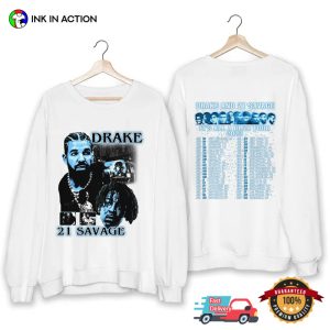 Drake 2023 Tour 21 Savage Rescheduled Shirt
