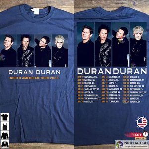 Duran Duran Future Past North American Tour 2023 Tracklist Shirt