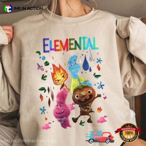 elemental disney Retro Style Shirt 3