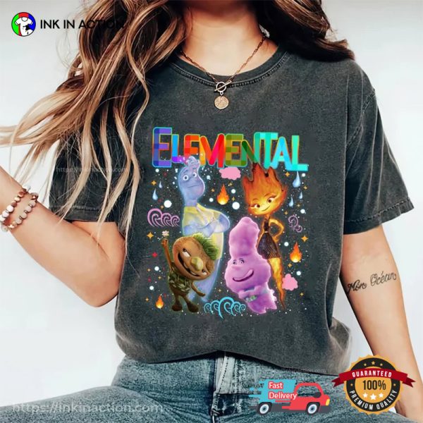 Elemental Disney Pixar Movie 2023 Comfort Color Shirt