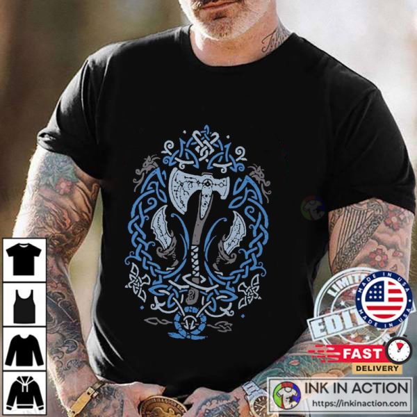 God Of War Blades Of Chaos And Leviathan Axe T-Shirt