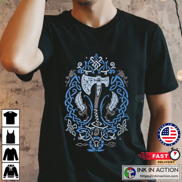 God Of War Blades Of Chaos And Leviathan Axe T-Shirt