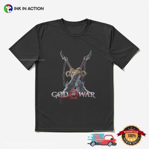 god of war blades of chaos T Shirt 3 Ink In Action