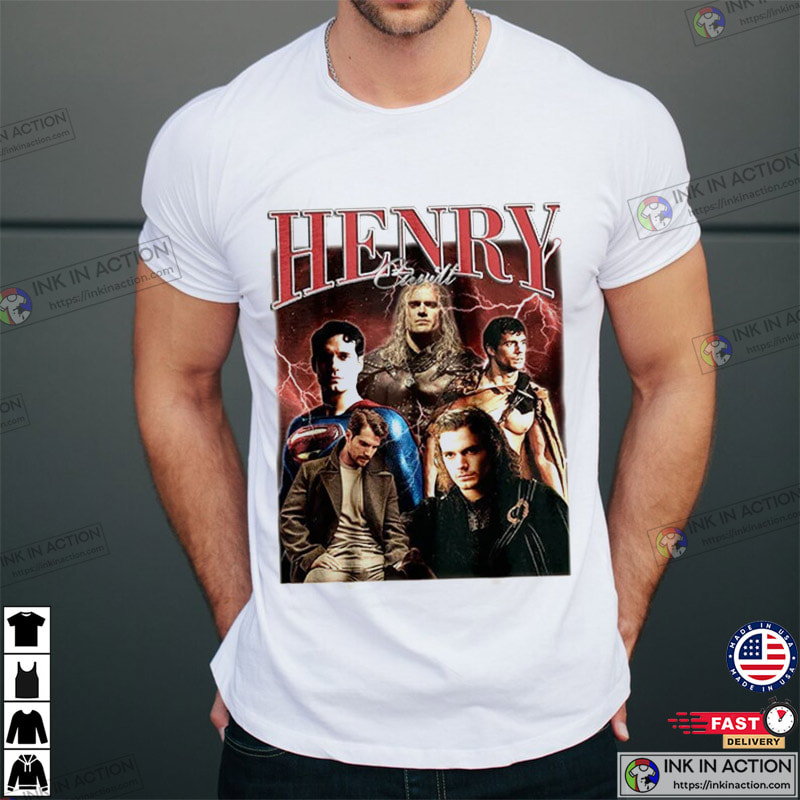 Henry Cavill Immortals 90s Retro Style Shirt - Ink In Action