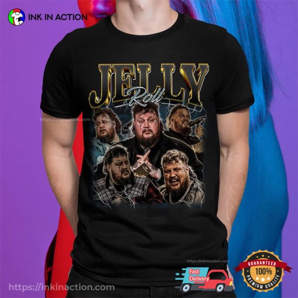 Jelly Roll Rapper Vintage 90s Music Shirt