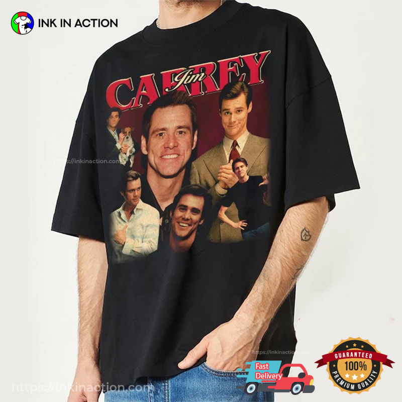 Jim Carrey 90s Vintage Cool Graphic Tees - Ink In Action
