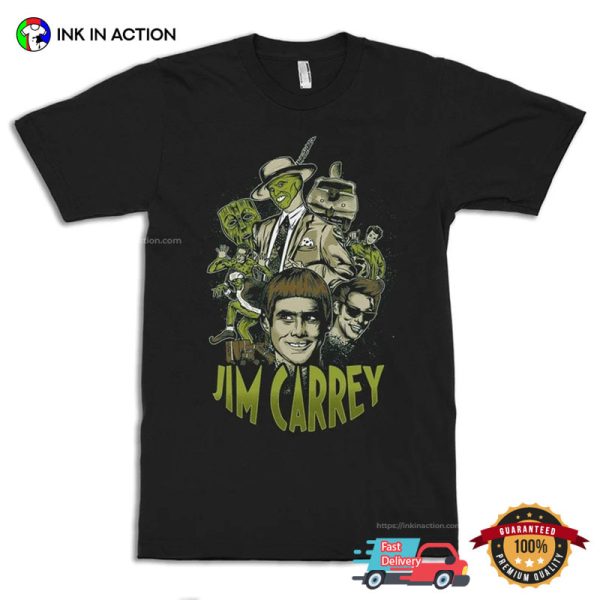 Jim Carrey Filmography Characters T-Shirt