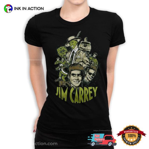 Jim Carrey Filmography Characters T-Shirt